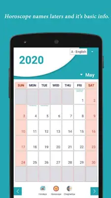 Calendar with Holidays android App screenshot 2