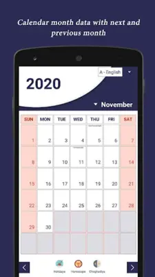 Calendar with Holidays android App screenshot 4